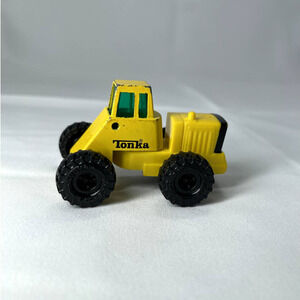 Tonka Tractor Construction Truck Vehicle 1992 Yellow Vintage 1:64 Diecast Used